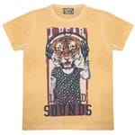 Camiseta Infantil Menino Tigre Mostarda Estonada Menino4