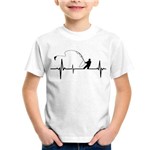 Camiseta Infantil Pescador Batimentos Cardíacos - Foca na Moda