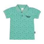 Camiseta Jade Menino Piquet 37659-737 Camiseta Verde Menino Piquet Ref:37659-737-G