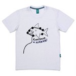 Camiseta Jokenpô Infantil Tubarão com Liga Pontos para Brincar