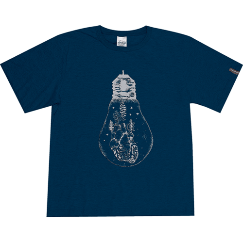Camiseta Juvenil Abrange Lâmpada Azul Marinho 14