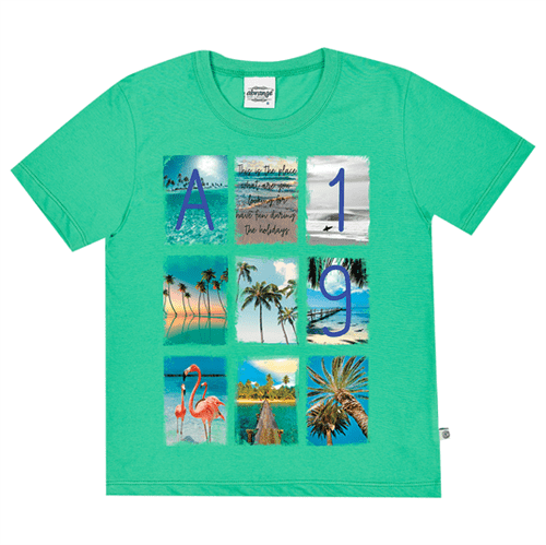 Camiseta Juvenil Abrange Summer Verde 12
