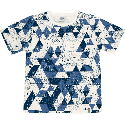 Camiseta Juvenil Abrange Triângulos Azul 14
