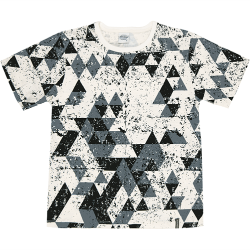 Camiseta Juvenil Abrange Triângulos Preto 12