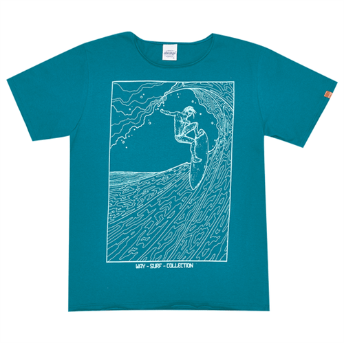 Camiseta Juvenil Abrange Way Surf Azul 12