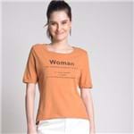 Camiseta Lavado Woman Camel - G