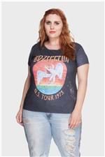 Camiseta Led Zeppelin Plus Size Preto-48