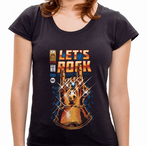 - Camiseta Lets Rock Thanos - Feminina - P