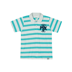 Camiseta Listrado Piscina - Infantil Menino -Meia Malha Camiseta Azul - Infantil Menino - Meia Malha - Ref:33859-189-10