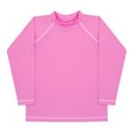 Camiseta Longa Surfista para Bebê em Lycra FPS 50 Pink - Dedeka