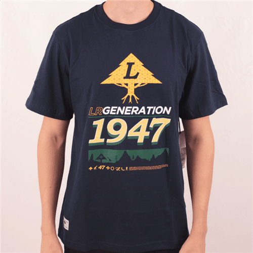 Camiseta Lrg 1947 Track Azul Marinho M