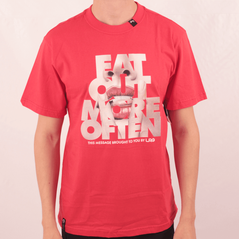 Camiseta Lrg Eat Out More Vermelho P