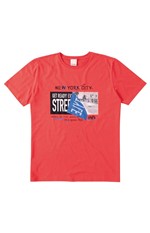 Camiseta Malha Estampada NYC Menino Malwee Kids Vermelho - 10