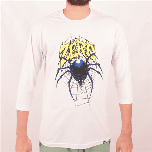Camiseta Manga 3/4 Zero Spider Branco M