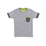 Camiseta Manga Curta Infantil para Menino - Cinza 8