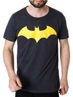 Camiseta Manga Curta Masculina Batman Cinza