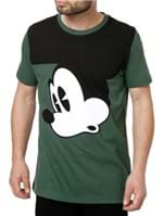 Camiseta Manga Curta Masculina Disney Verde