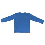 Camiseta Manga Longa Speedo Infantil Uv Protection Azul Tam. 4