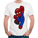 Camiseta Mario Spider P - BRANCO