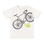 Camiseta Marisol Play Bicicleta Cycling Menino Bege