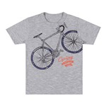 Camiseta Marisol Play Bicicleta Menino Cinza