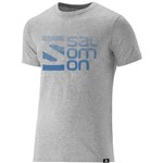 Camiseta Masculina Salomon Dots Ss Cinza Mescla P