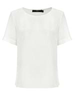 Camiseta Mel de Seda Off White Tamanho 44