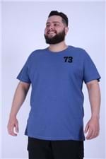 Camiseta Mescla Silk 73 Plus Size Azul P
