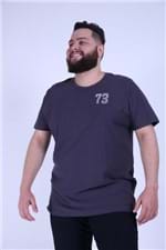 Camiseta Mescla Silk 73 Plus Size Cinza Chumbo P