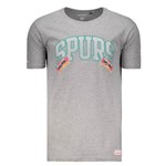 Camiseta Mitchell & Ness NBA San Antonio Spurs Cinza