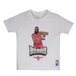 Camiseta NBA Drawing Beard Infantil Branca