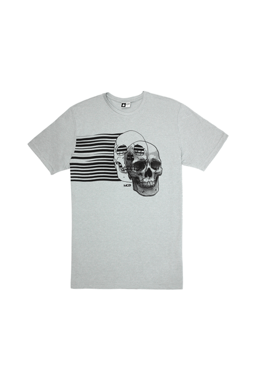 Camiseta New Skull Stripe MCD AZUL METÁLICO G