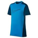 Camiseta Nike Mc Dry Azul Infantil P