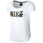 Camiseta Nike Nsw Branca Detalhe Flor M