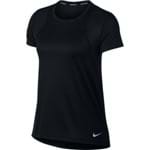 Camiseta Nike Run Top Preta Mulher G