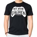 Camiseta Not Afraid Children P-PRETO