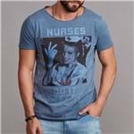 Camiseta Nurses Marinho Purple Yellow-M