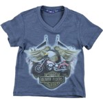 Camiseta Oliver Básica Motor Riders Azul 08 Anos