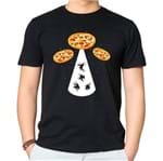 Camiseta Pizza Ufo P - PRETO