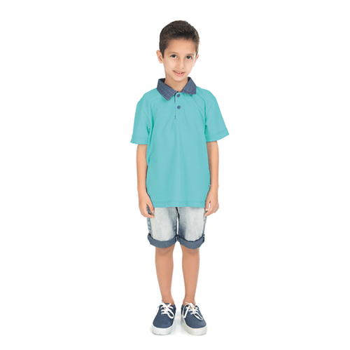 Camiseta Polo Infantil Abrange Piquet Sortidas 04