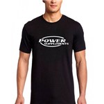 Camiseta Power Supplments Preta Musculação Treino