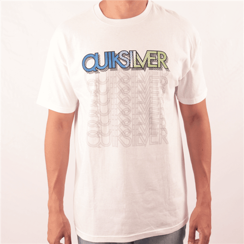 Camiseta Quiksilver Logo Branco G