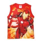 Camiseta Regata Avengers Infantil para Menino - Vermelho 4