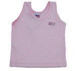 Camiseta Regata Basica Rosa Tip Top 3 a 6 M
