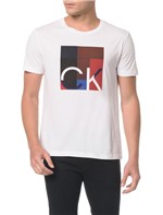 Camiseta Regular Estampa Blocos - P