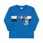 Camiseta Royal-Bebê Menino-Meia Malha-35651-140 Camiseta Azul-Bebê Menino-Meia Malha-Ref:35651-140-G