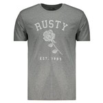 Camiseta Rusty Rose Cinza Mescla