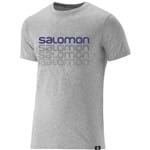 Camiseta Salomon Ss Masculina Cinza Mescla G