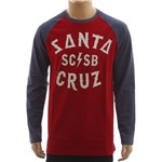 Camiseta Santa Cruz Raglan Manga Longa SC/SB (G)