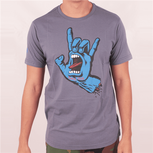 Camiseta Santa Cruz Rock Hand Azul M